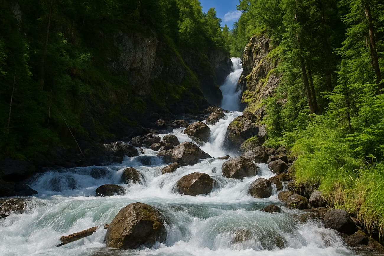 Белый водопад Архыз