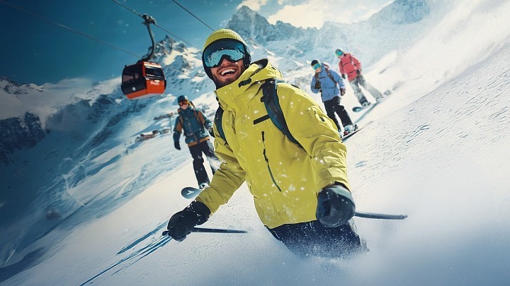 Новый год на горнолыжном курорте России